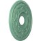 Ekena Millwork Baltimore PVC Medallion (Canopies up to 6 1/2"), 16"OD x 3 1/2"ID x 1"P, Metallic Sea Mist CMP16BAFSM - alternate 2